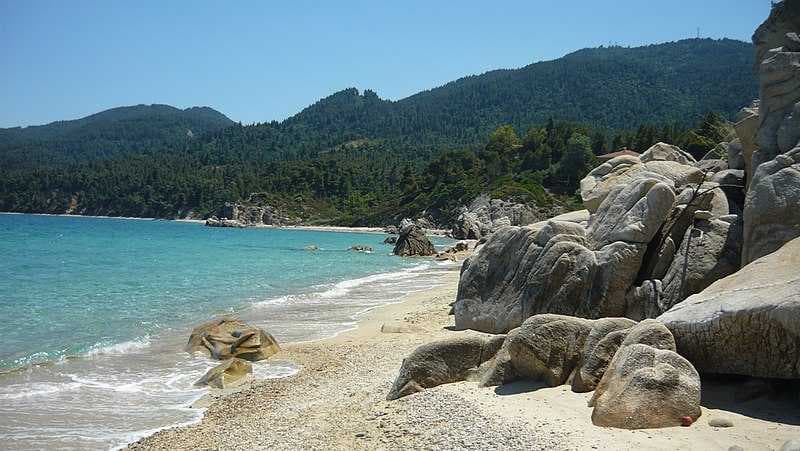 Fava Beach in Vourvourou, Halkidik