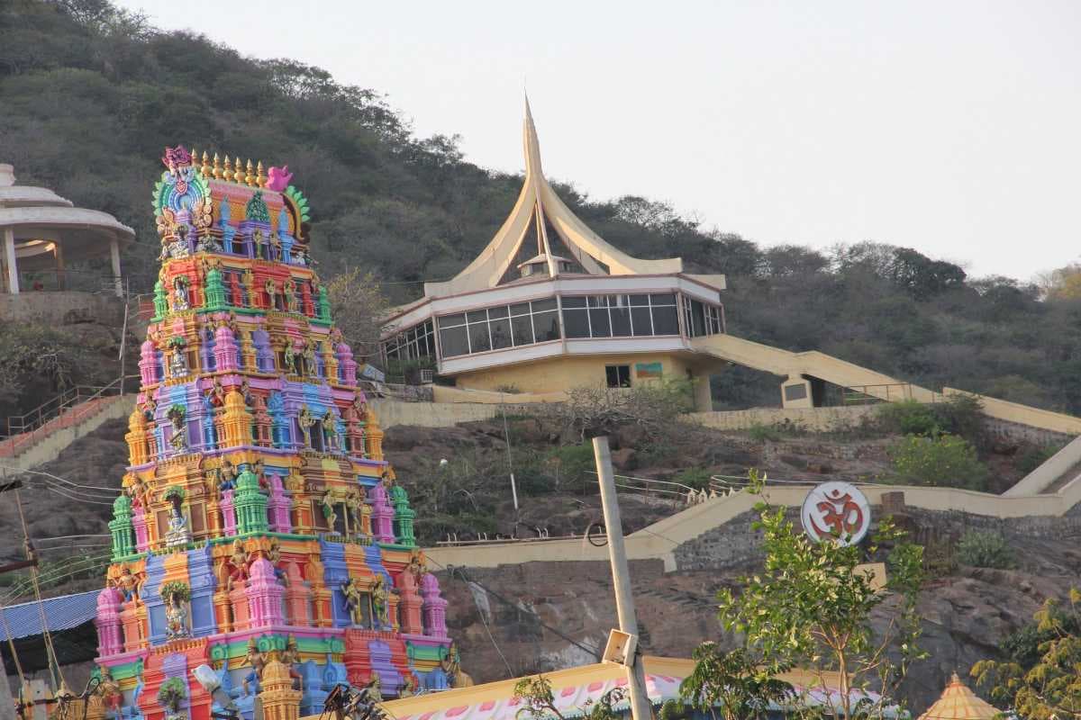 Colorful Gopuram of Kotappakonda Temple