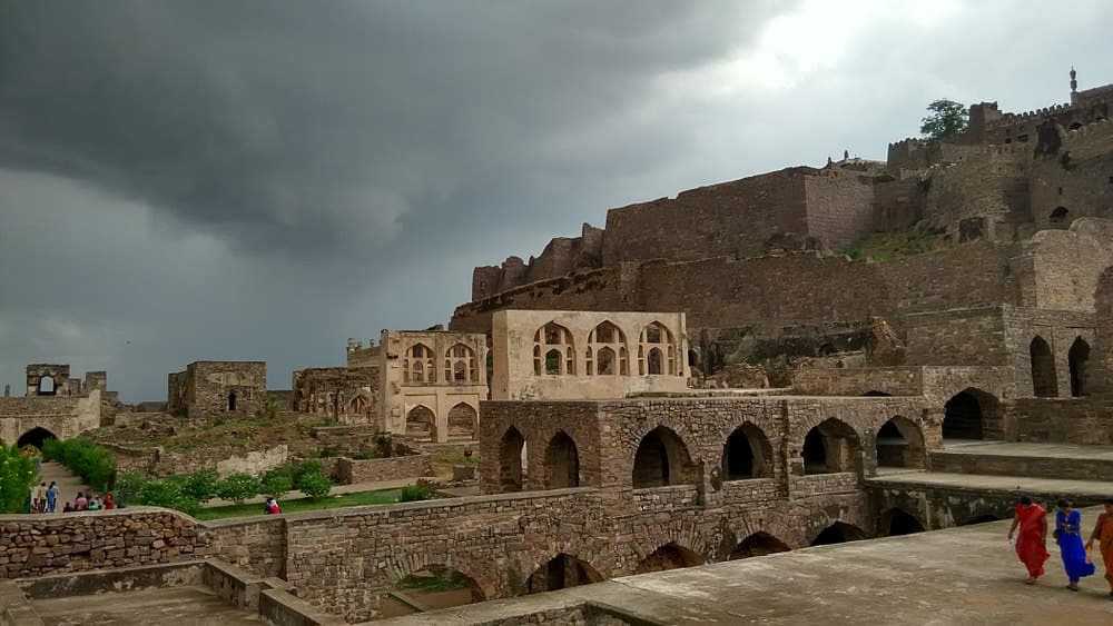 Golkonda fort from inside