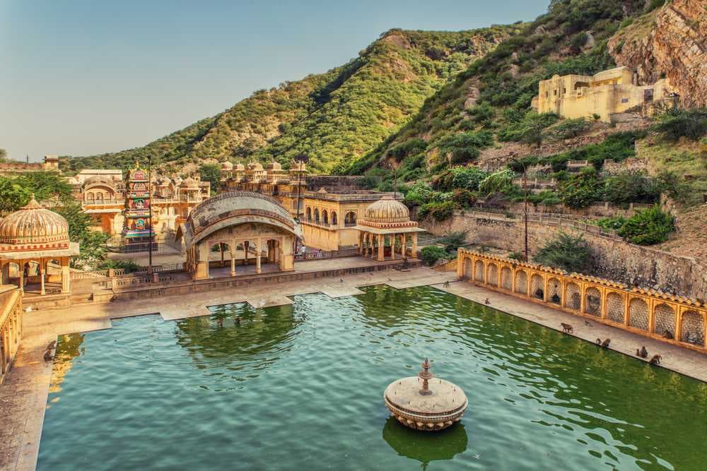Natural Hot Springs in Galtaji Temple, Jaipur