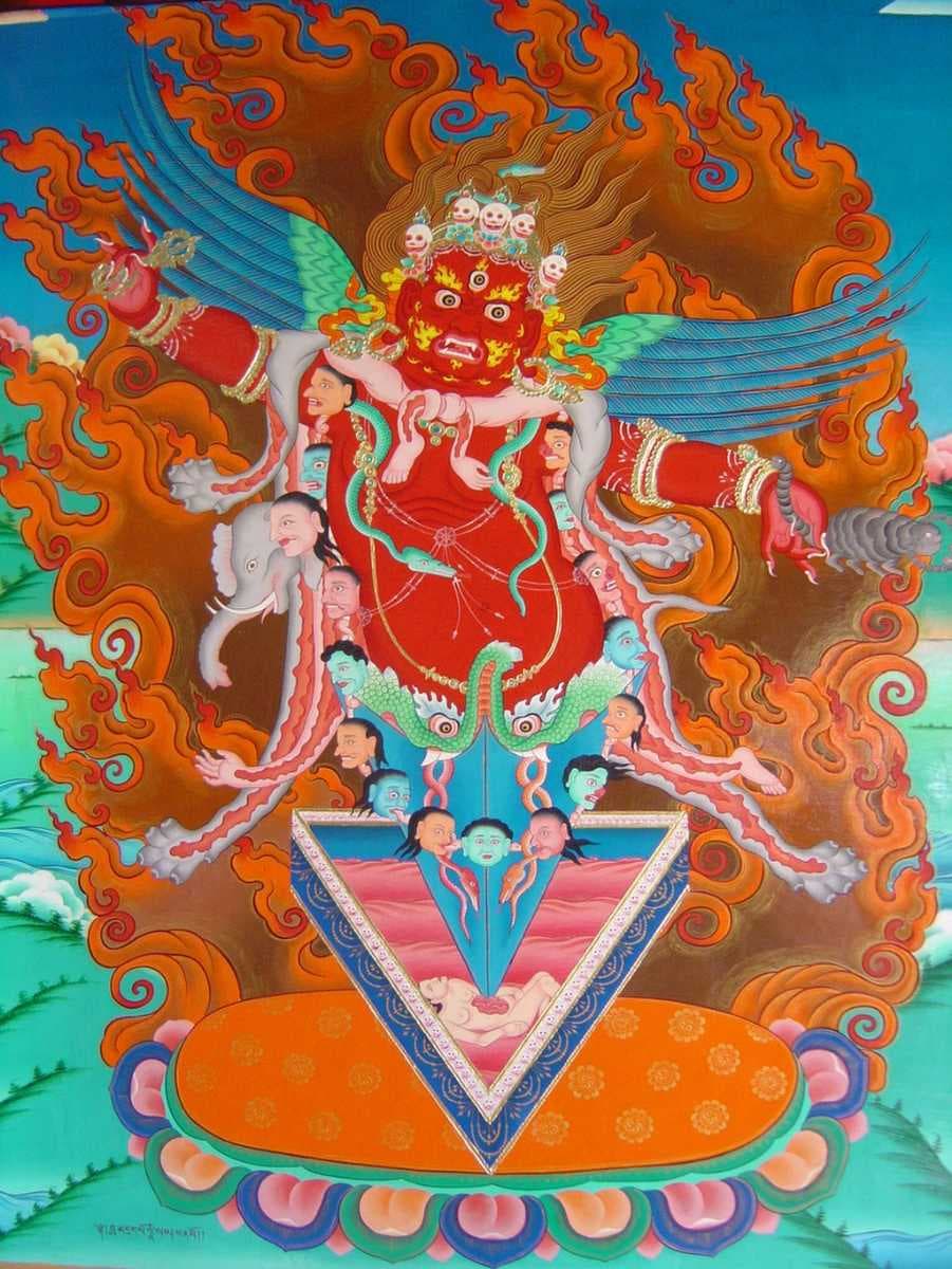 Thangka at Stakna monastery
