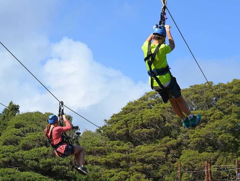 Ziplining at Baisaran