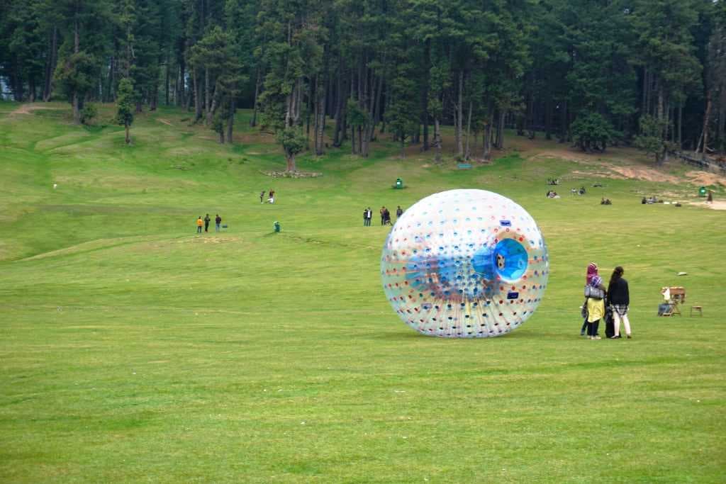 Zorbing at Mini Switzerland of India
