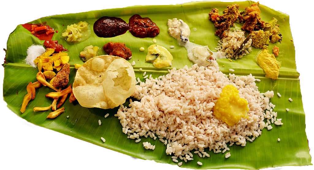 A Typical Onam Feast. Onam is a major festival of Kerala.