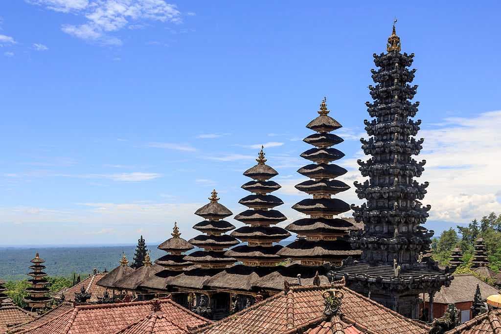 Meru towers of Pura Besakih