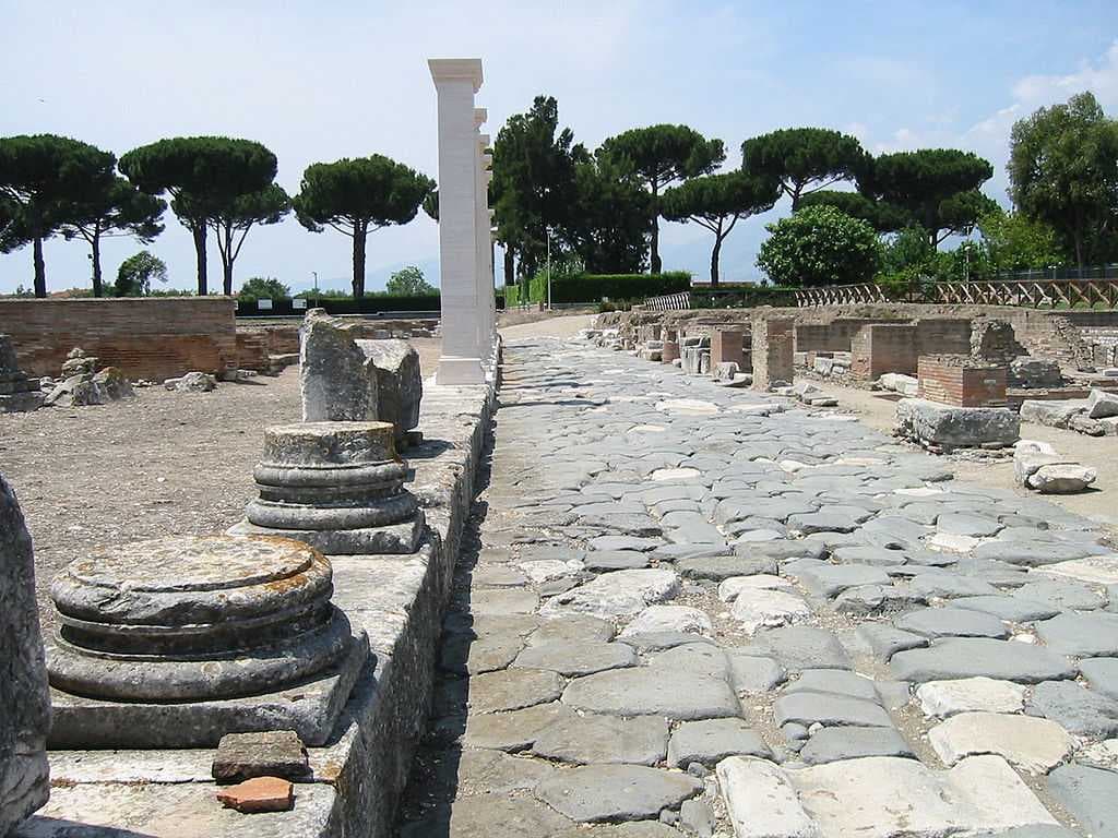 Via Appia within the ancient Minturno