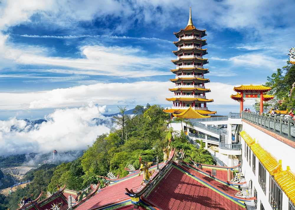 Top View of Sacred Chin Swee Temple, Genting Highlands