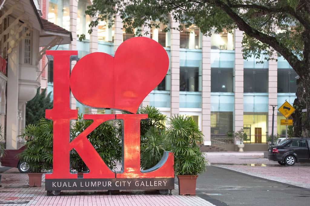 I Love KL Monument outside the City Gallery