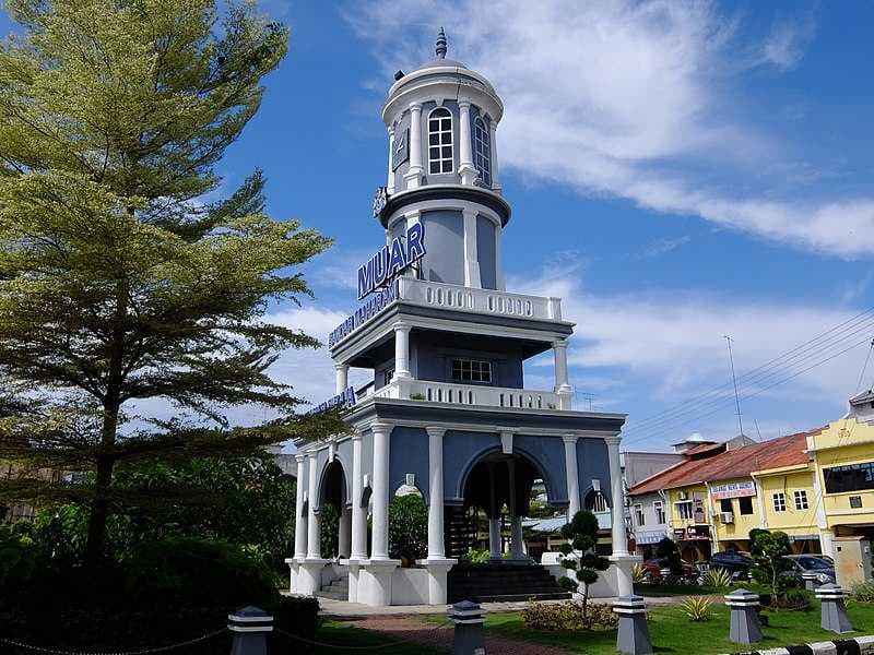 Muar Clock Tower is a colonial architectural landmark in Muar