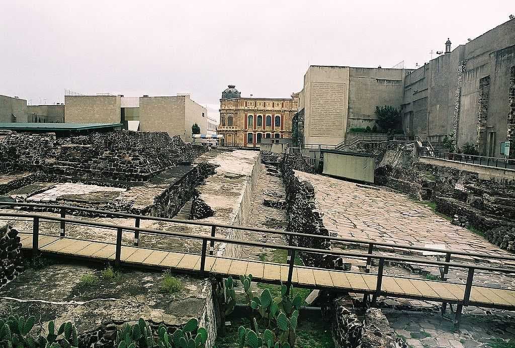The ruins of the Templo Mayor