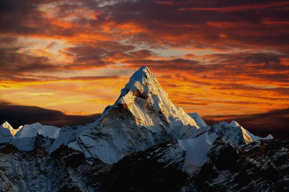 Evening View of Mount Ama Dablam