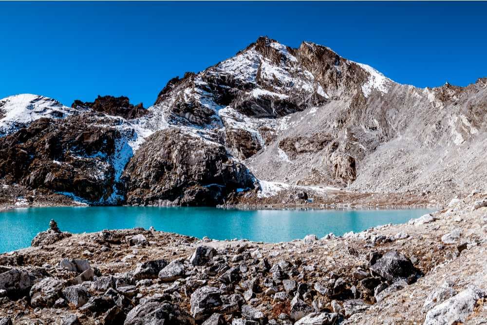 Gorgeous View of Glacial Lake, Kongma La Pass Trek