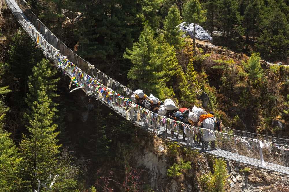 Supension Bridge on Sagarmatha National Park