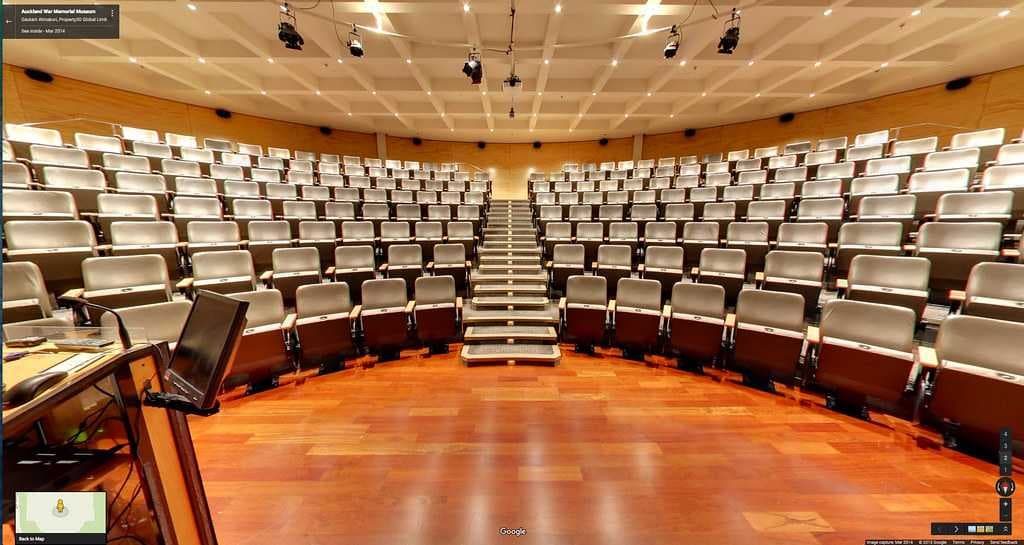 Inside the Auditorium at Auckland War Memorial Museum