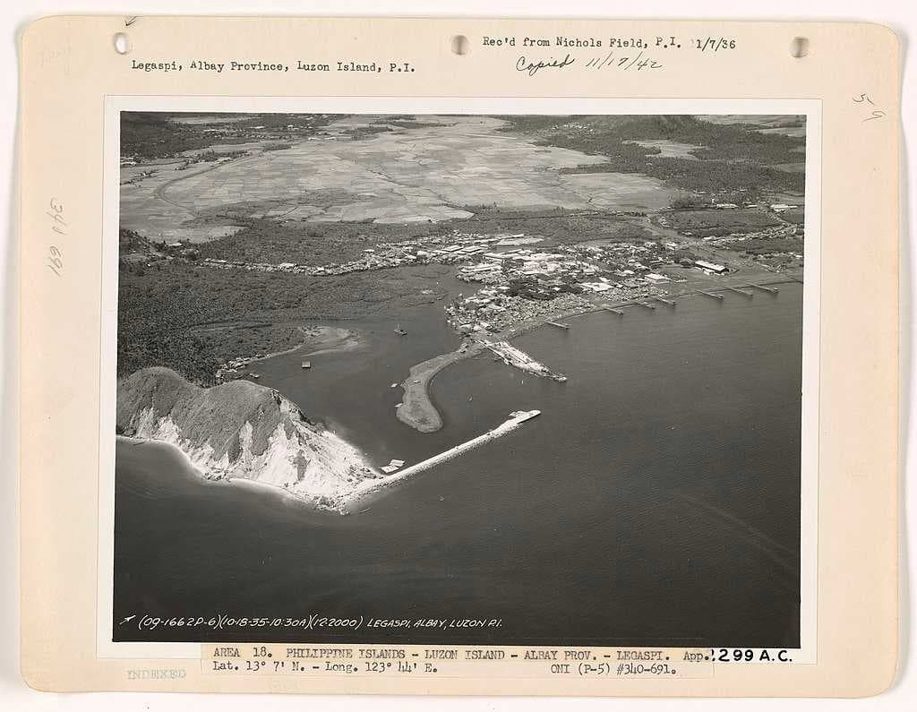 Aerial view of Legazpi, circa 1930s