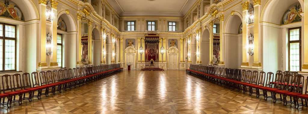 Inside the castle.