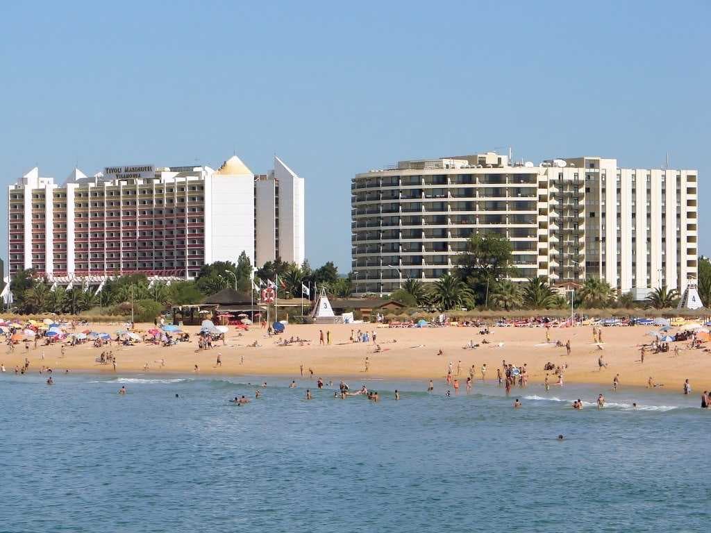 Marina Beach in Vilamoura, Algarve, Portugal