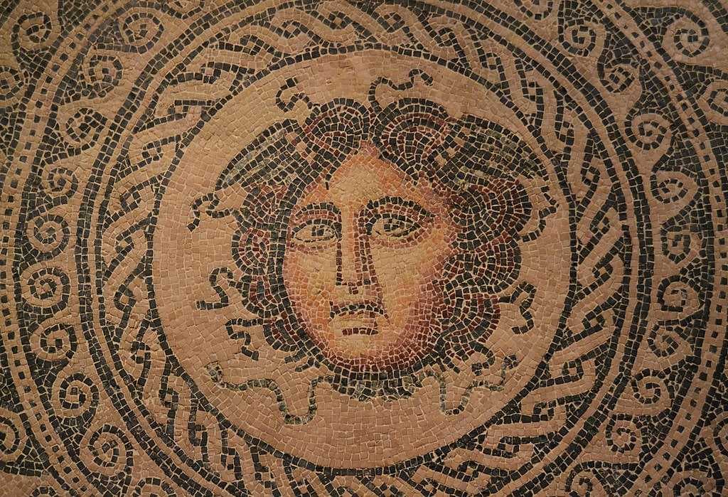 Detail of 2nd-century Roman mosaic found in the city