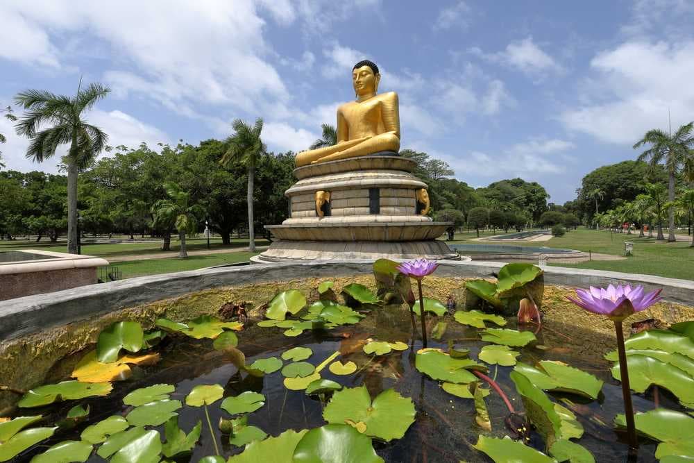 Golden Buddha in Viharmahadevi Park
