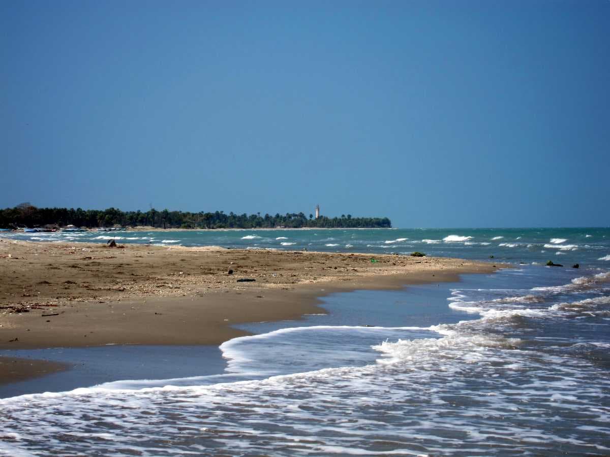 Clear Blue Waters of Casuarine Beach in Jaffna