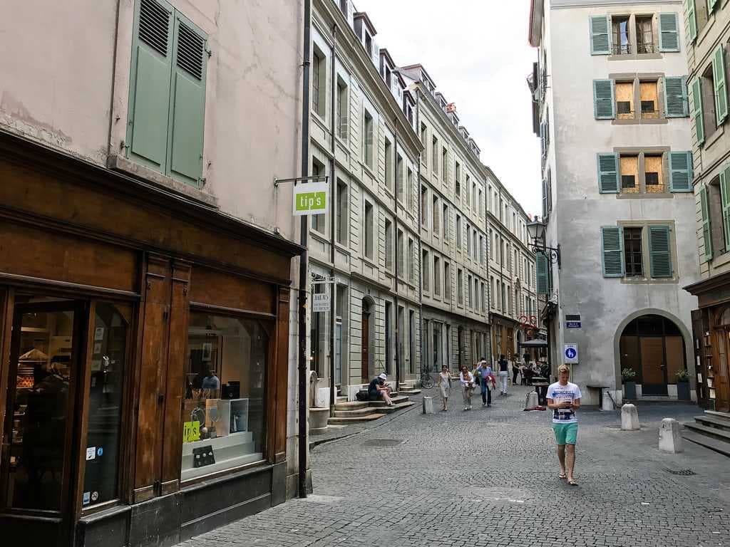 A street in Old Geneva.