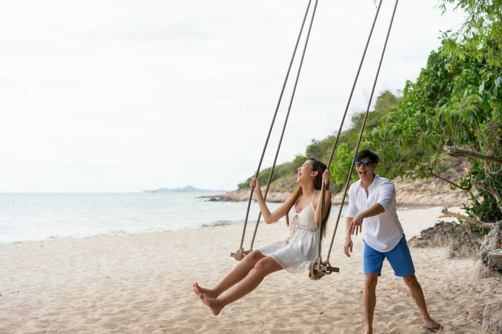Couple on the Beautiful Koh Kood Beach, Thailand