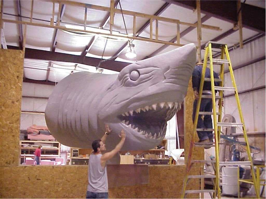 Ripley's shark being produced
