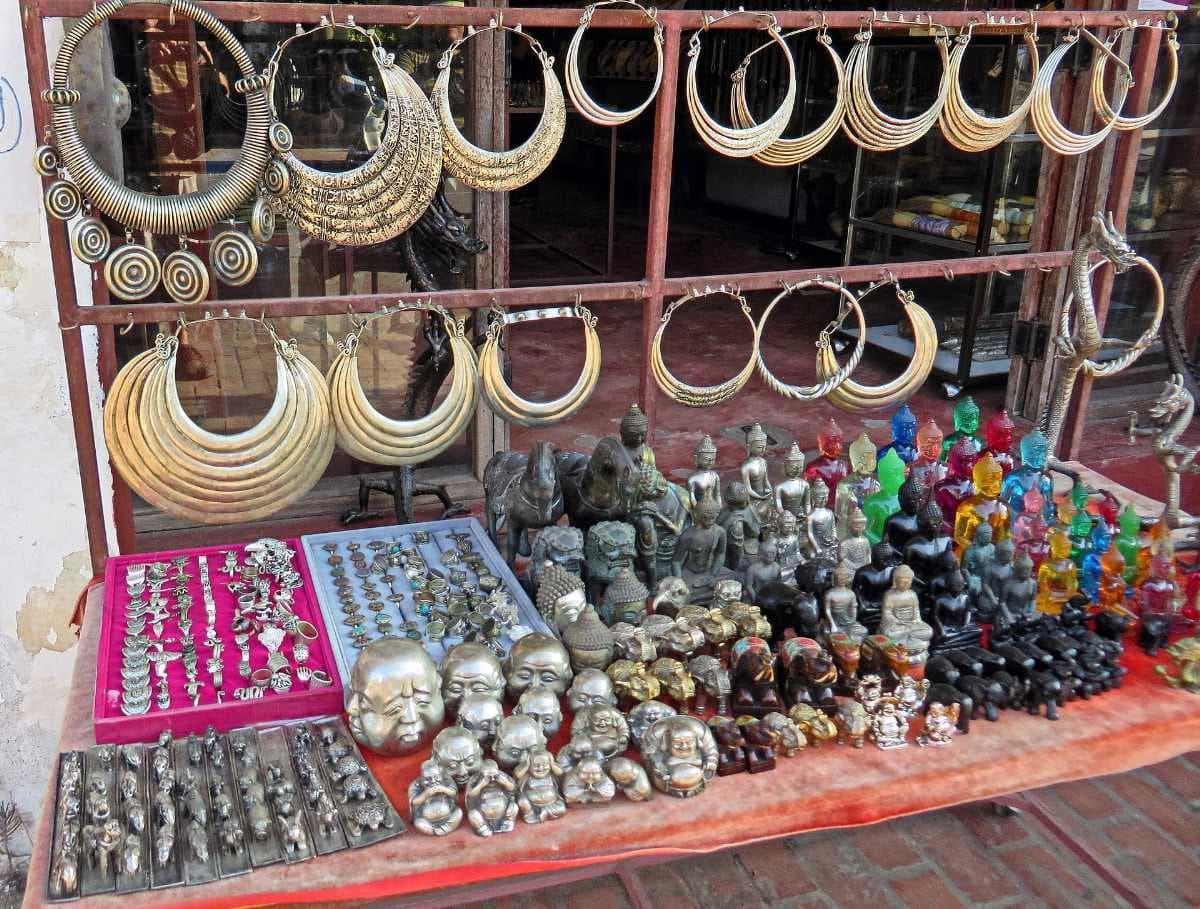 Local Trinkets Shopping in Karon Temple Market