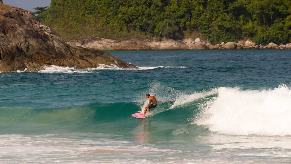 Surfing at Nai Harn Beach