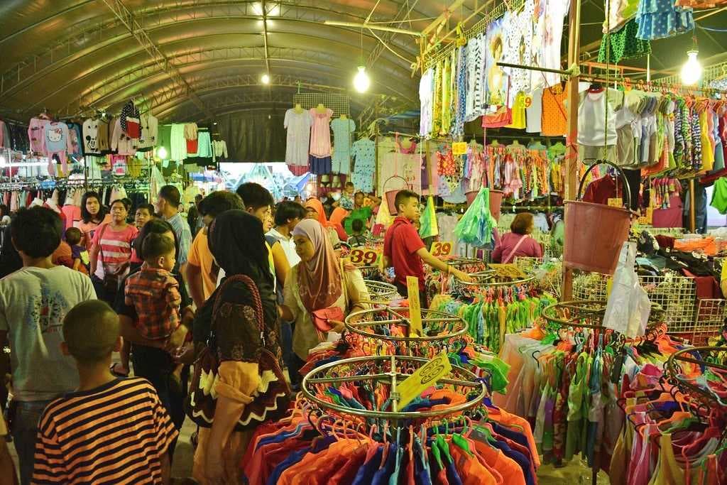 People Crowded at Phuket Weekend Market