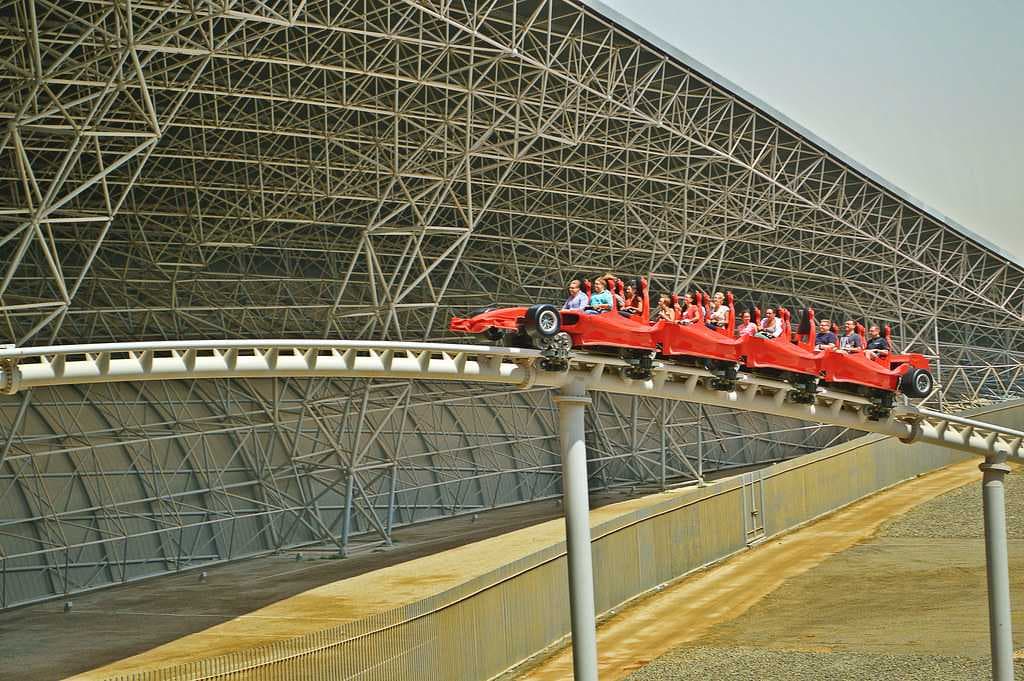 Rollercoaster at Ferrari World