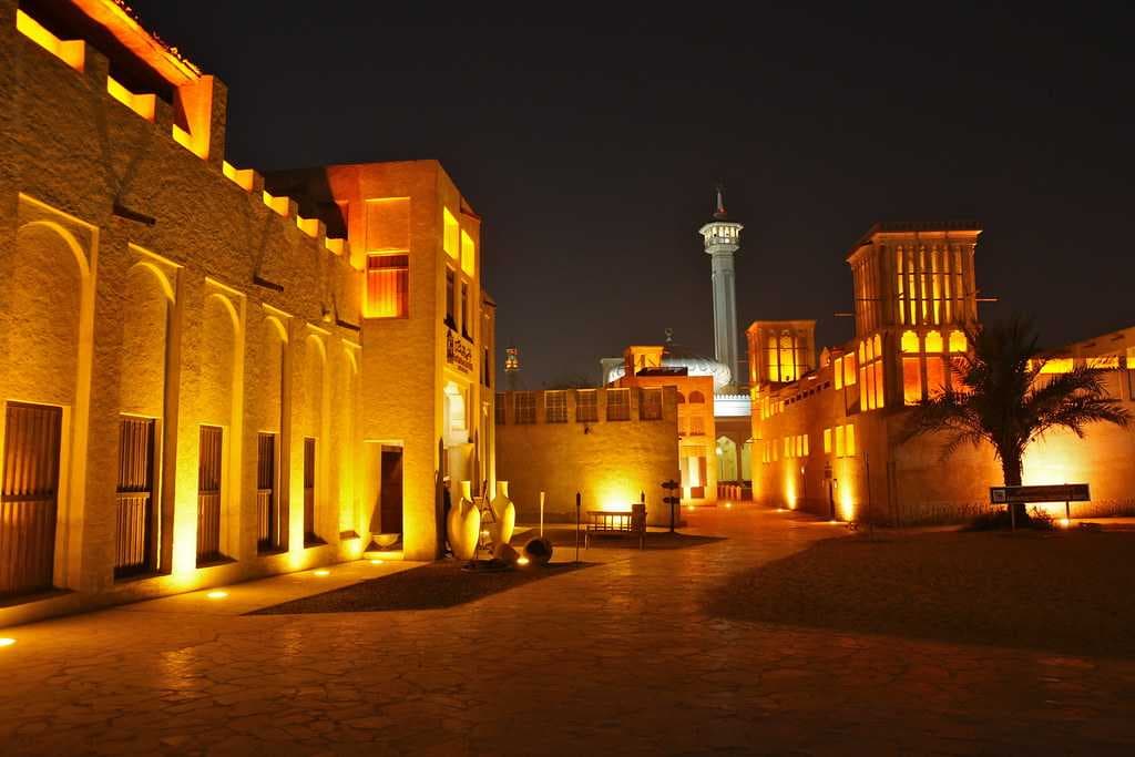 Al Bastakiya at night
