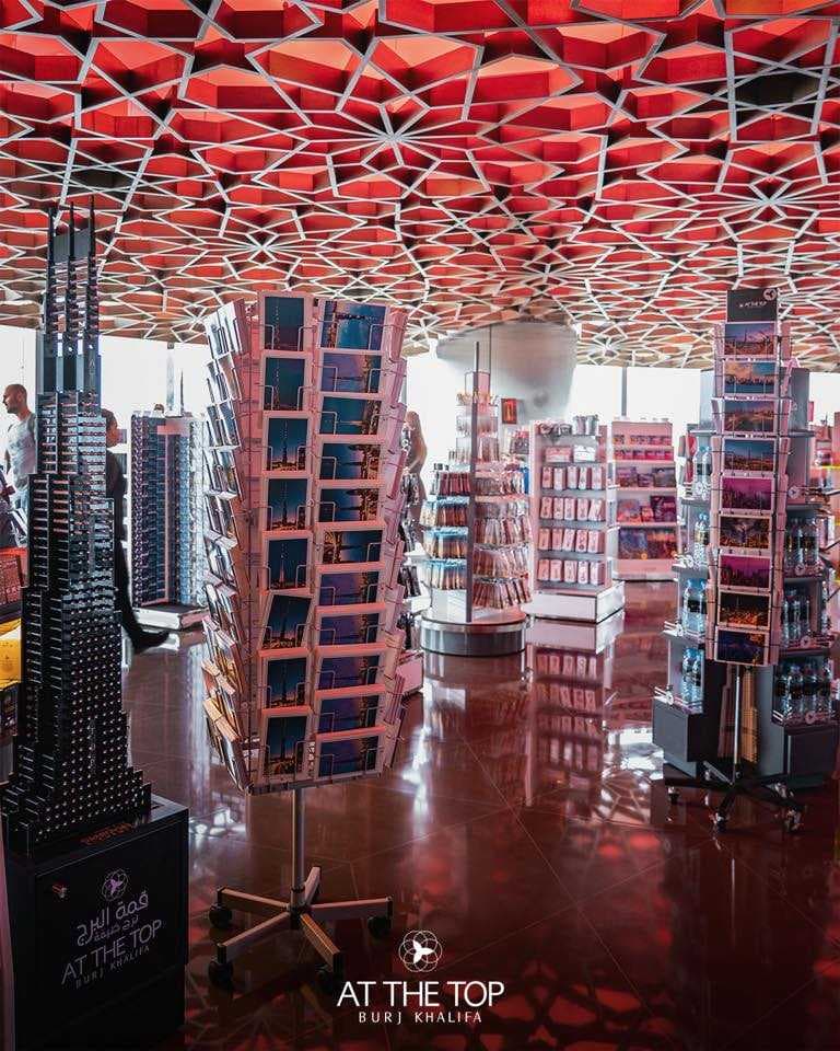 The souvenir shop at At The Top Burj Khalifa