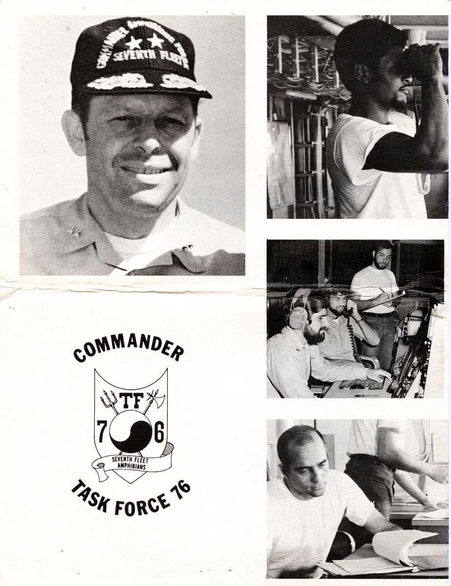 Admiral Gaddis on Blue Ridge