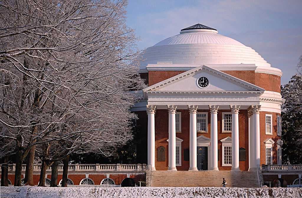 The Rotunda at the University of Virginia, designed by Thomas Jefferson