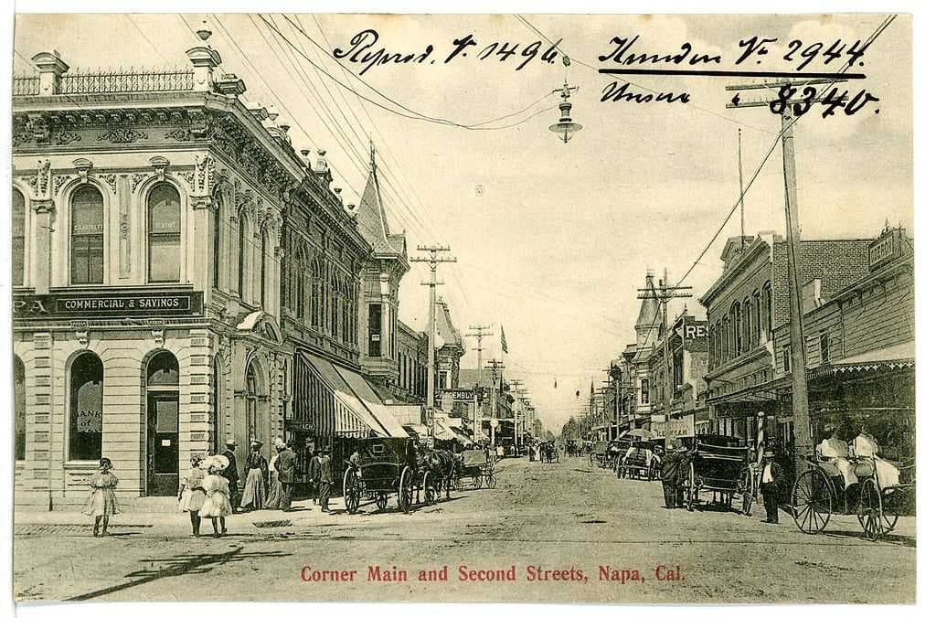 Downtown Napa in 1906