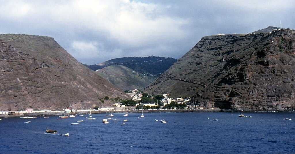 Jamestown, the capital of Saint Helena