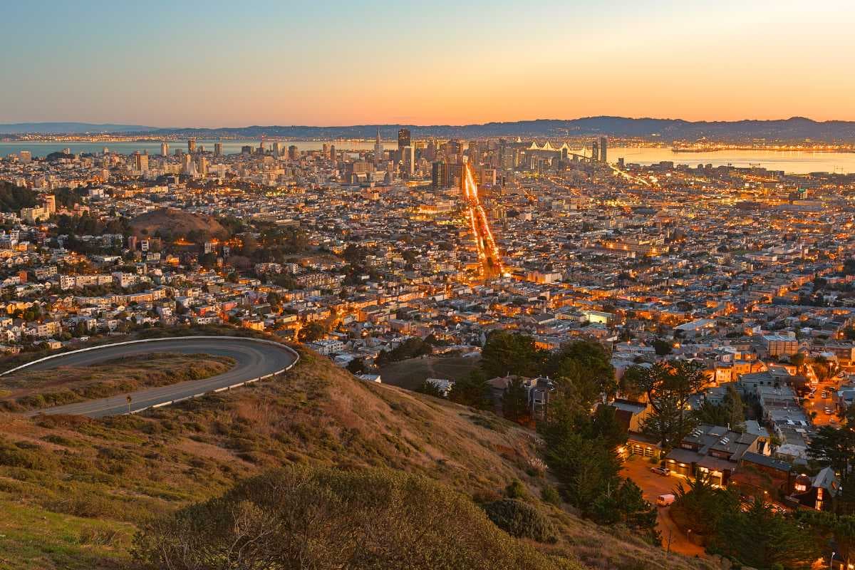 Twin peaks sunrise