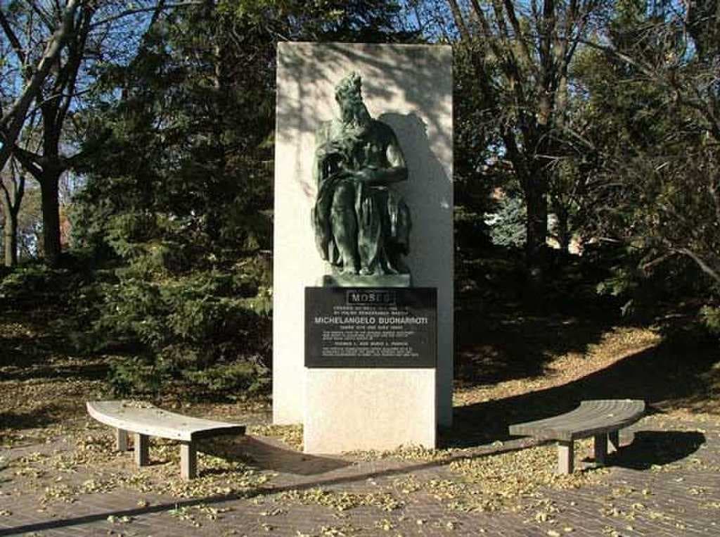 Replica of Michelangelo's Moses at Augustana University