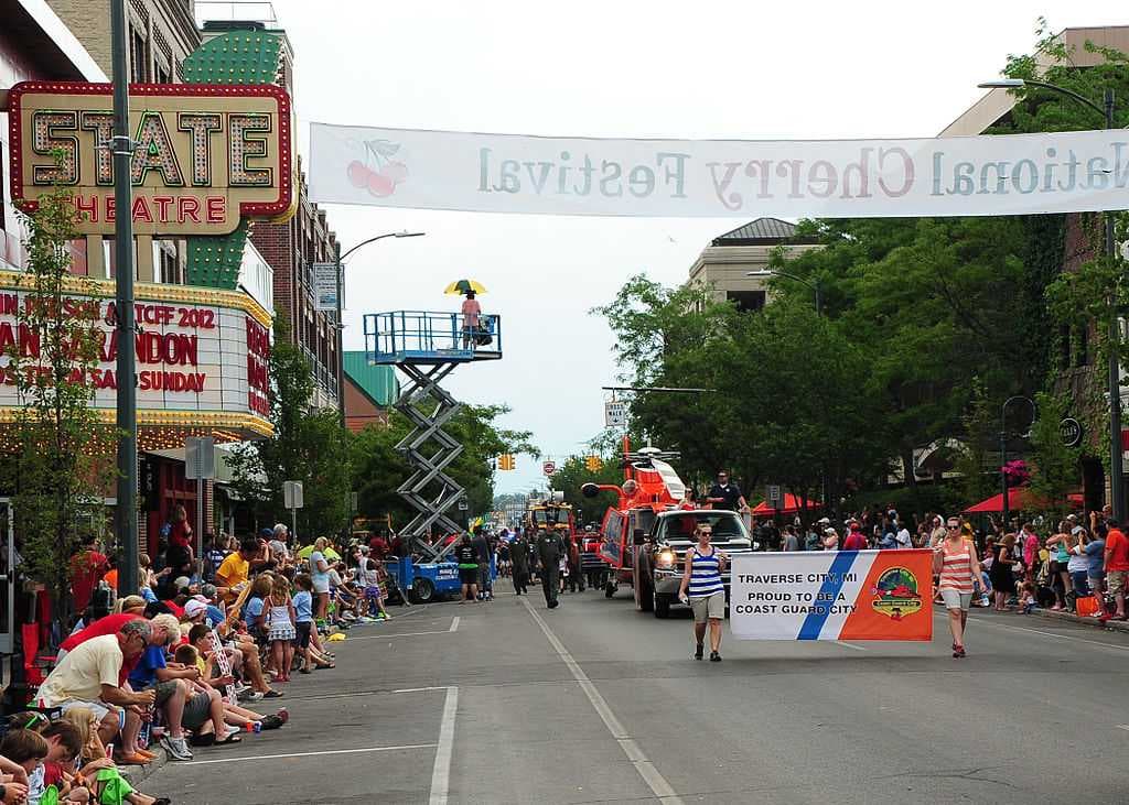 A National Cherry Festival parade on East Front Street in 2012.