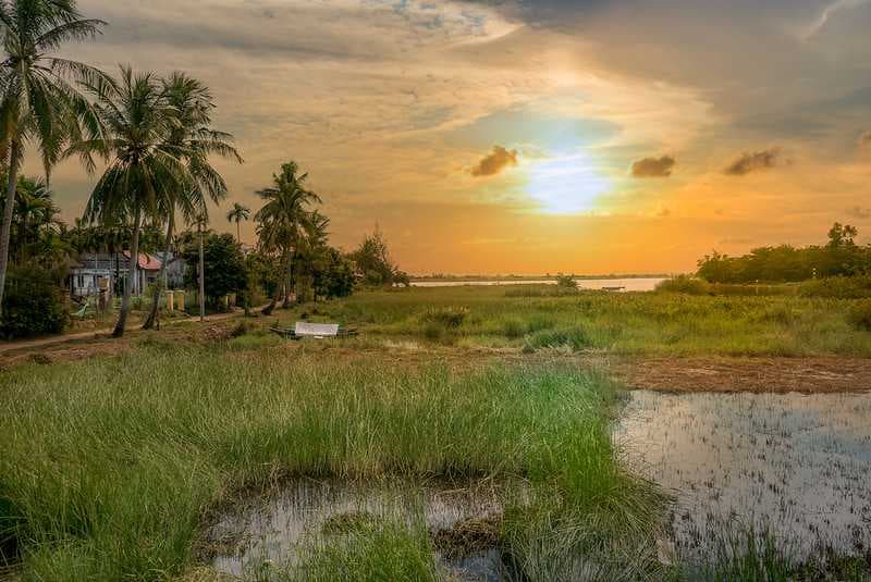 Sunset at Cam Kim Island in Hoi An